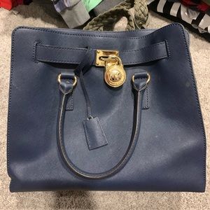 Navy blue Michael Kors purse